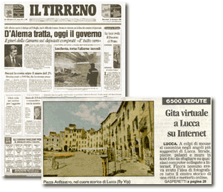 Prima Pagina de "Il Tirreno"